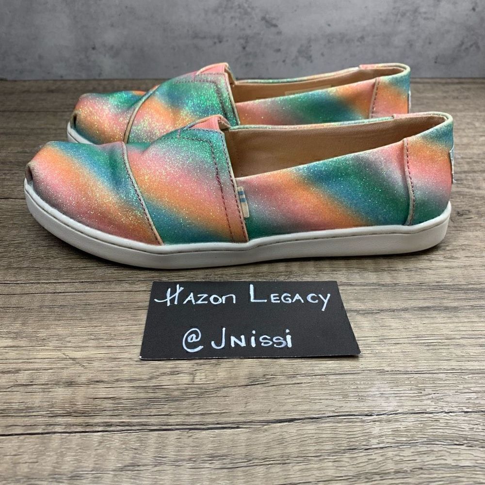 Toms~Girls~”Alargata”~ Casual Slip-On Shoes Shoes~Size 4